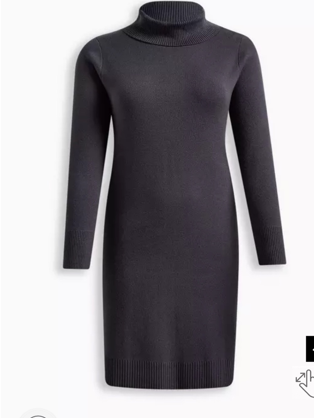 Torrid At The Knee Ultra Soft Sweater Dress in Dark Grey size M/L